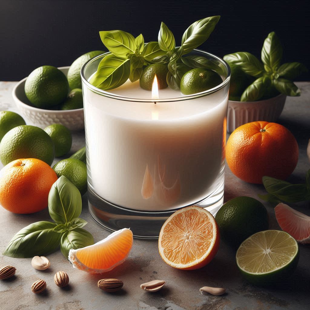 Lime, Basil & Mandarin Luxury Artisan Candle - 9cl