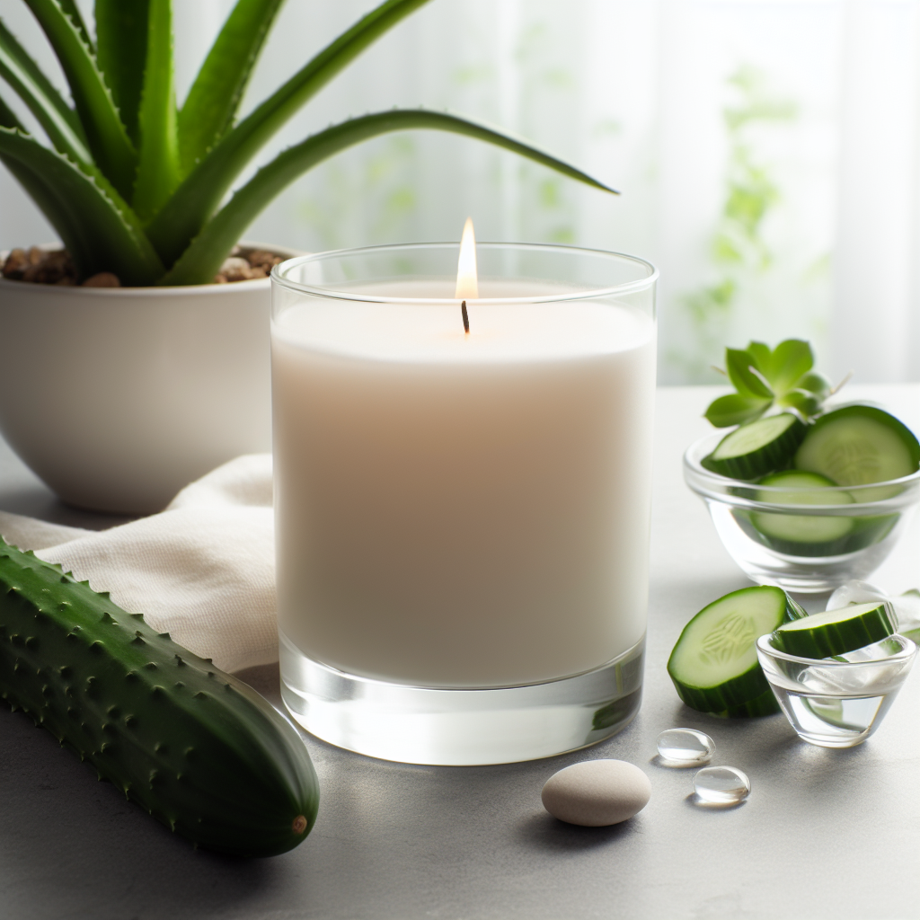 Aloe & Cucumber Luxury Artisan Soy Candle - 9cl