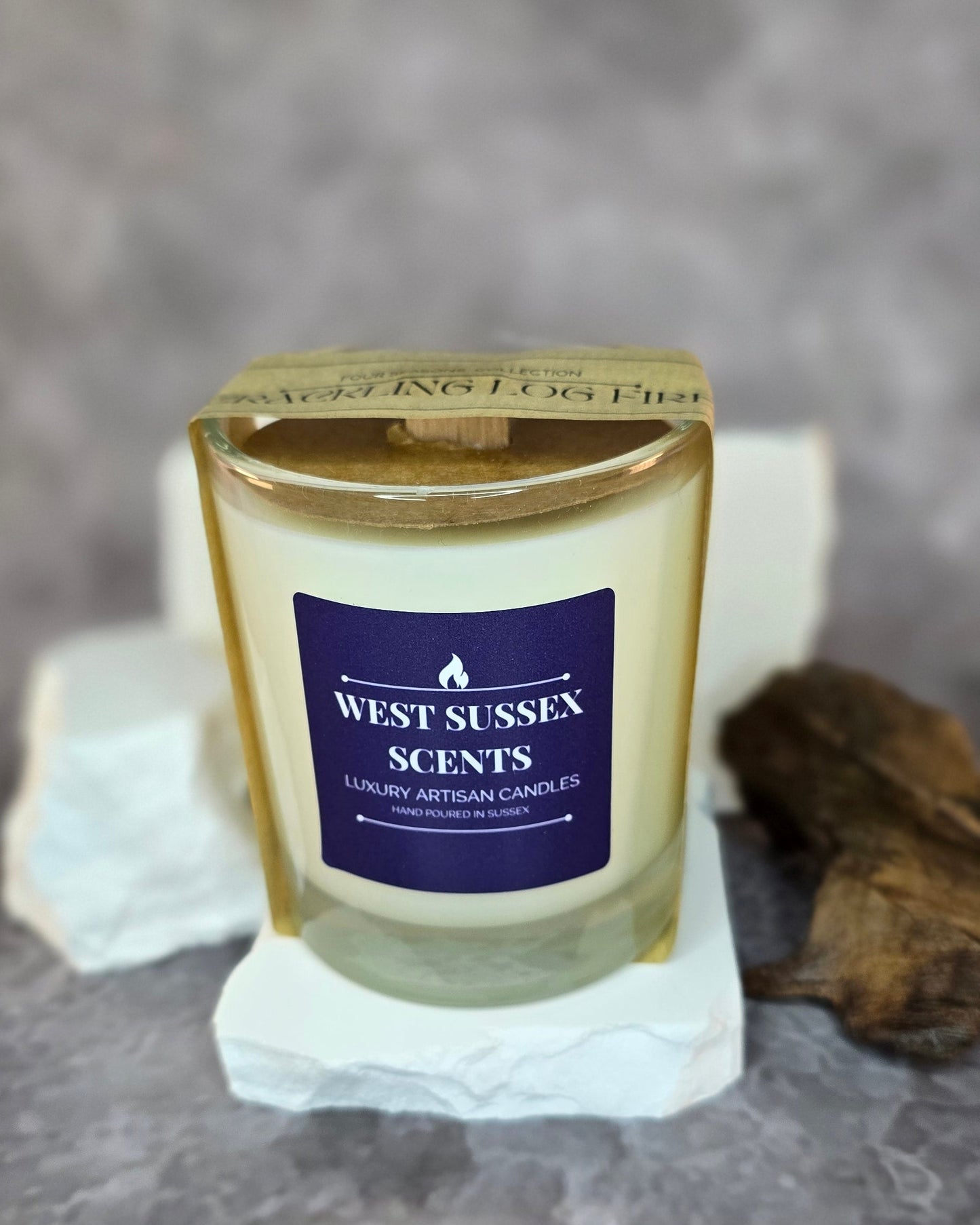 Crackling Log Fire Luxury Artisan Candle - 30cl