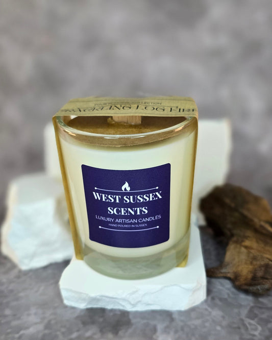 Crackling Log Fire Luxury Artisan Candle - 30cl